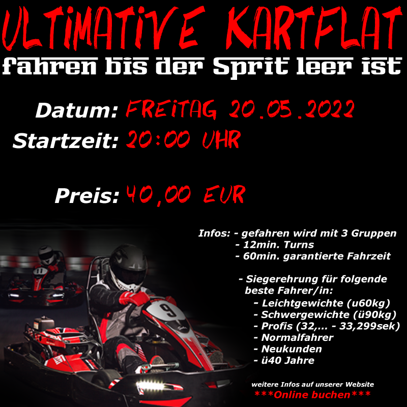 Flatratefahren 09.07.2021 um 20:00 Uhr