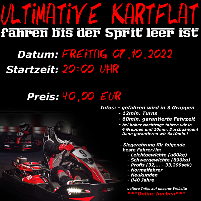 Ultimative Kartflatrate am 23.09.2022
