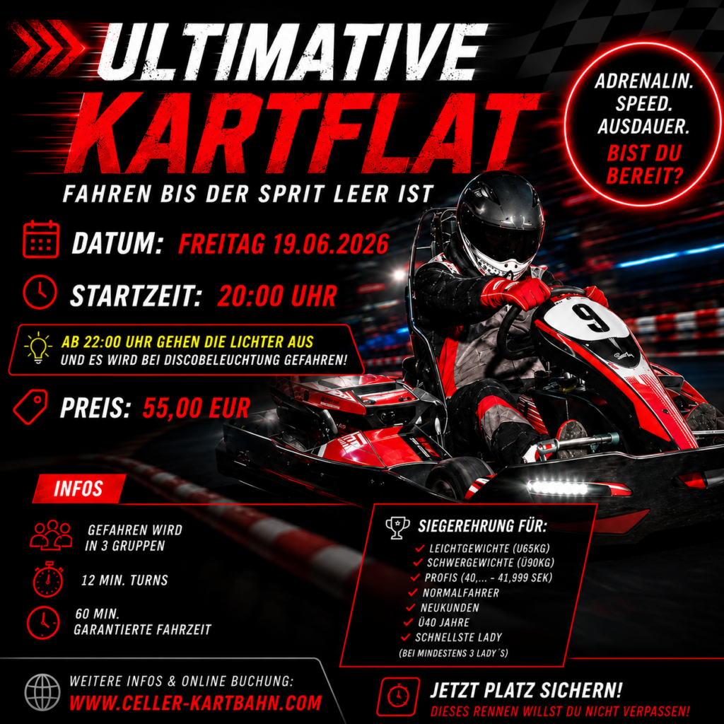 Ultimative Kartflatrate mit Discofahren Juni